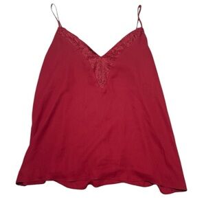 Melrose and Market Burgundy Lace Top